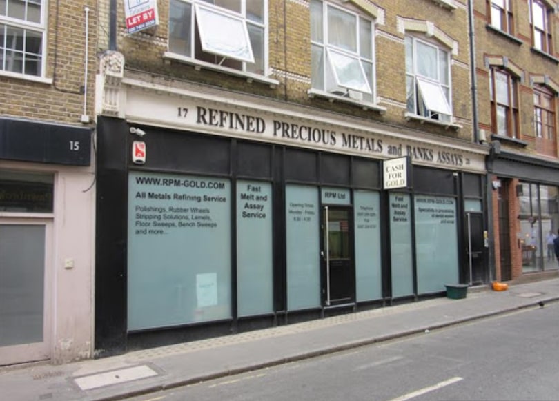 RPM store front, Hatton Garden